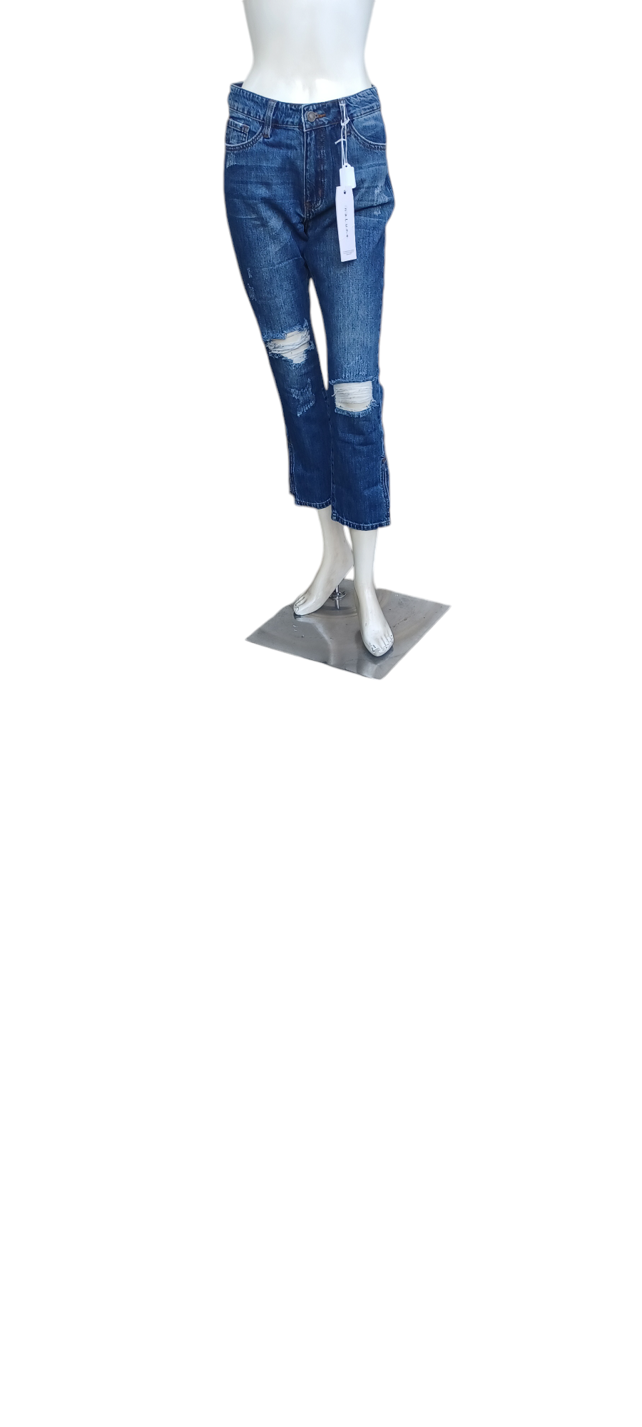 Sku 594031 Nature High Rise Straight Leg Ankle Crop Jeans Size 3/25