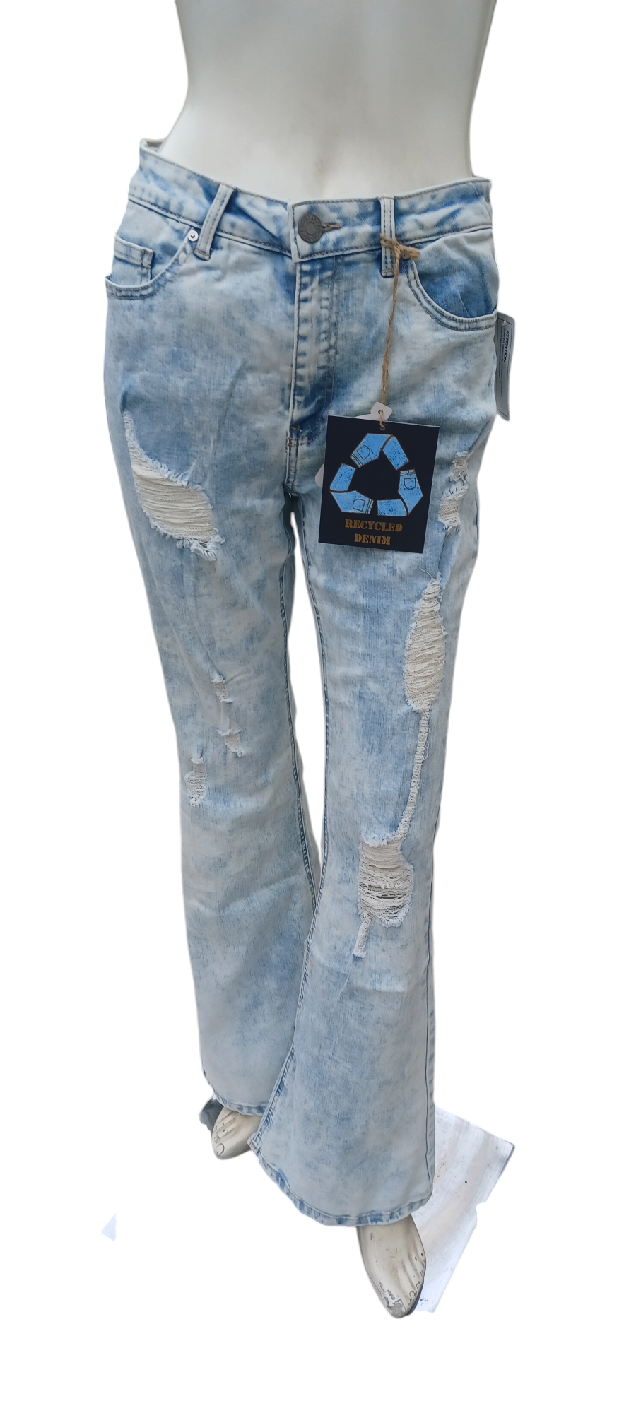 Sku 416336 Indigo Rein Curvy Flare Jeans Size 7, W27 L32-1/2