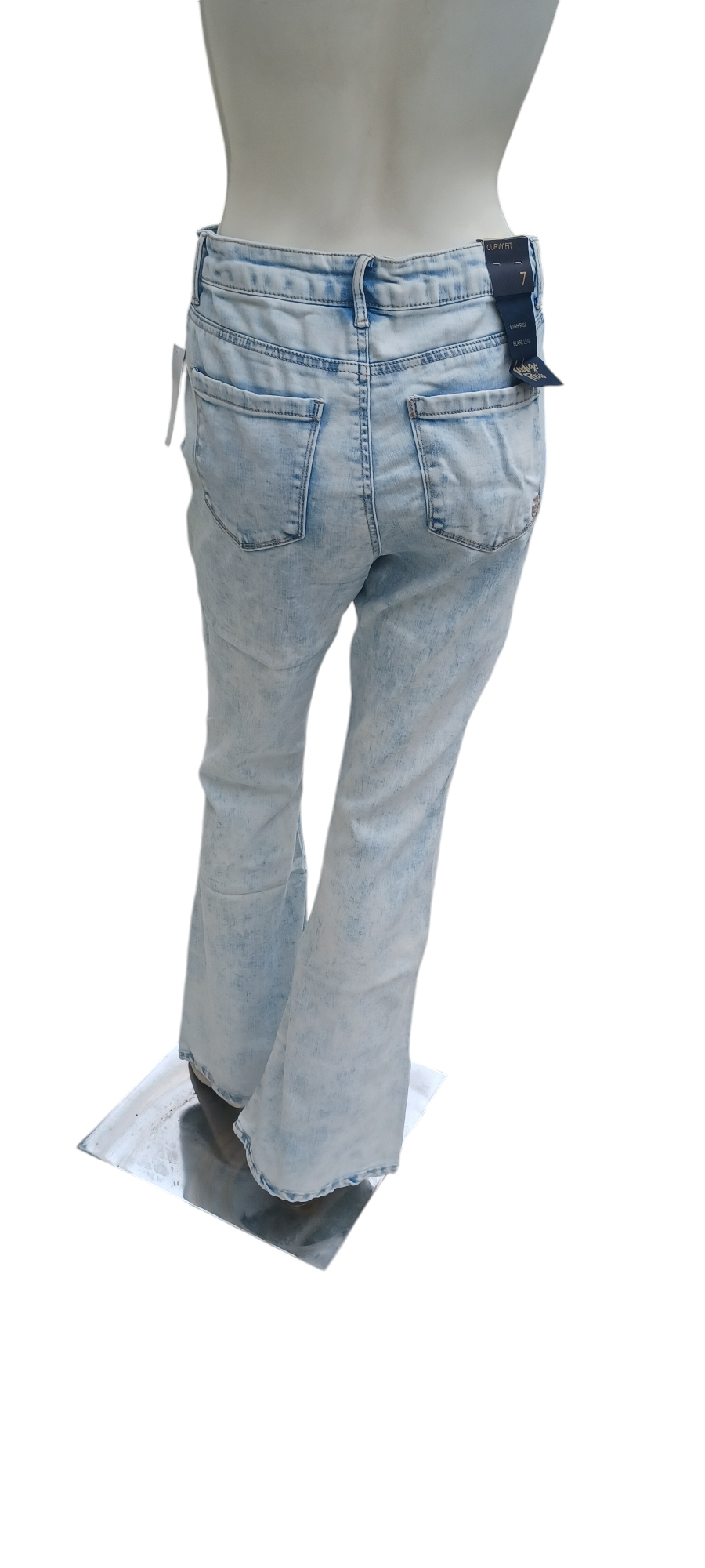 Sku 416336 Indigo Rein Curvy Flare Jeans Size 7, W27 L32-1/2