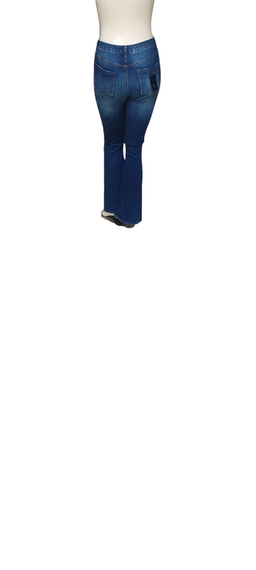 548517......Preowned Indigo Rein Flare High Rise Jeans Size 13