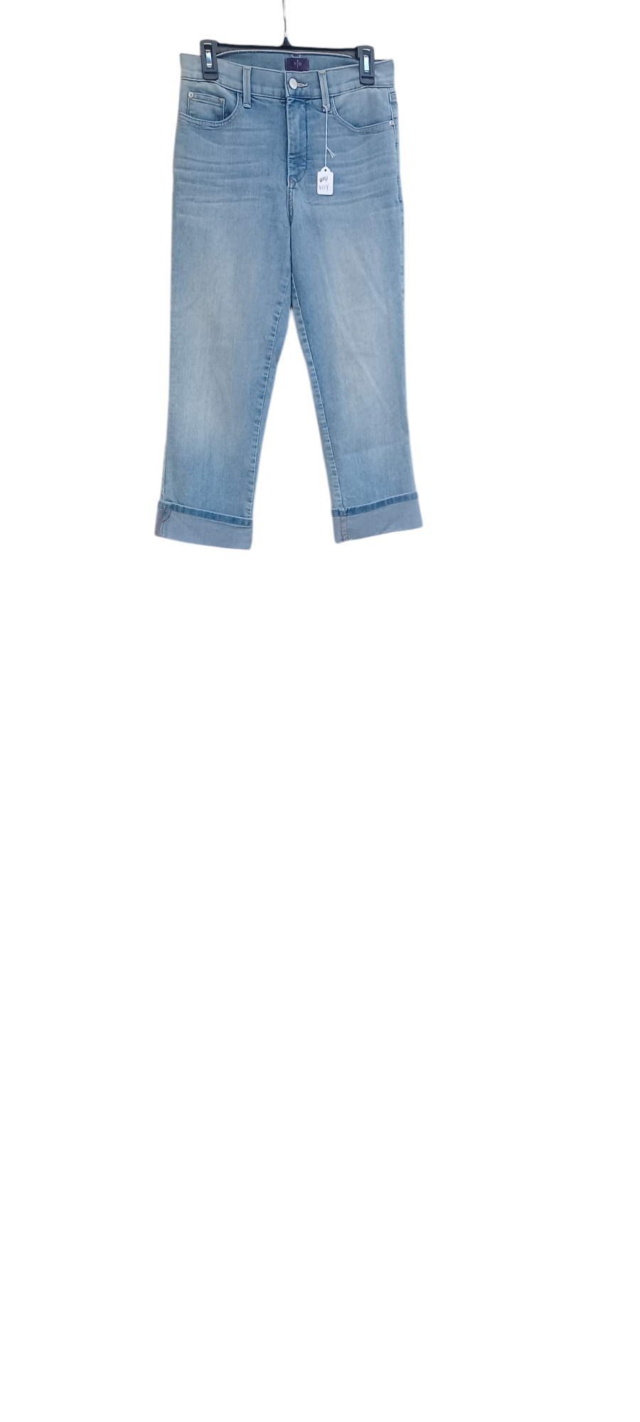 4114.....Preowned NYDJ Cuffed Cropped High Waisted Jeans Size 6
