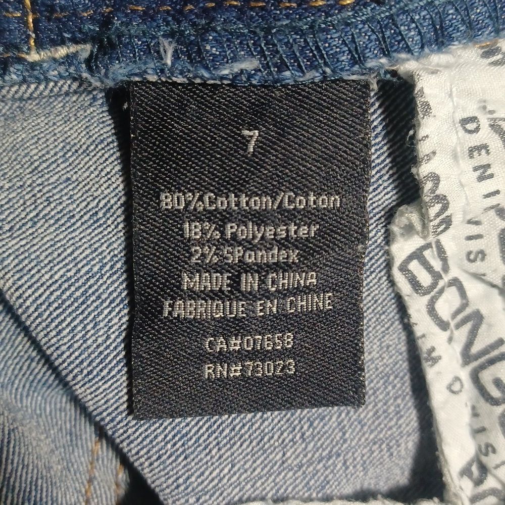 553722.....Bongo Low Rise Skinny Jeans Size 7, W30" 29"Inseam 7"Rise