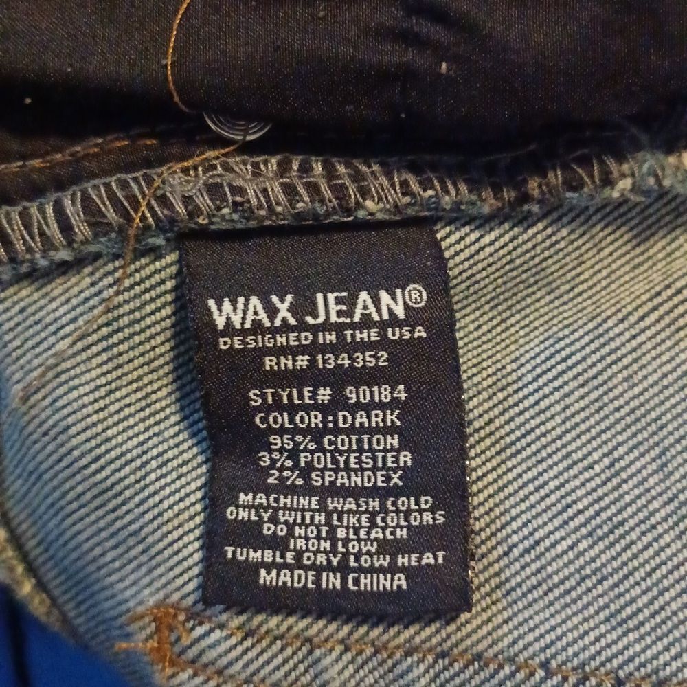 701018.....Wax Jean Skinny Size 7/28