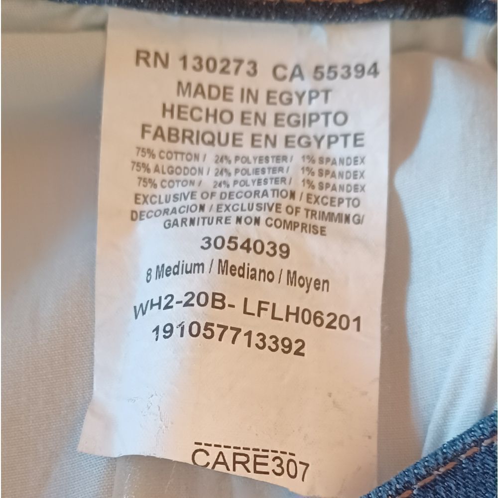 594631...Lee Relaxed Fit Straight leg Jeans Size 8 Med, W28" 29"Inseam 9"Rise