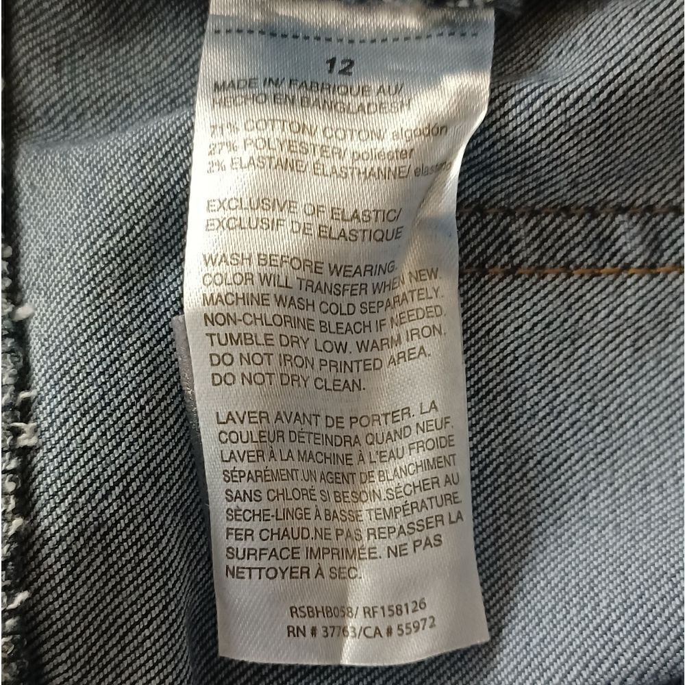 677921...Rafalla Denim Jeans Size 12, W30" 27"Inseam 11"Rise