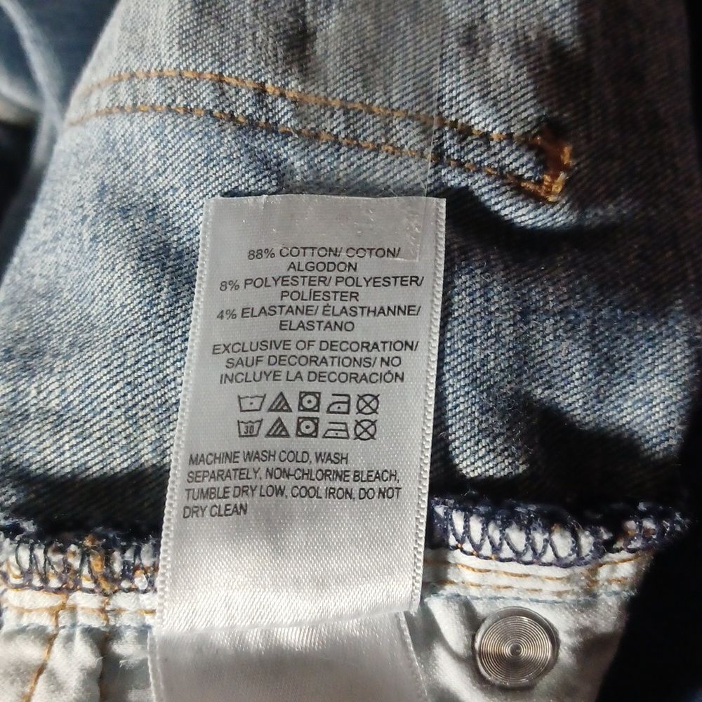 638919...Lucky Brand Skinny Jeans Size 14/32, 9"Rise