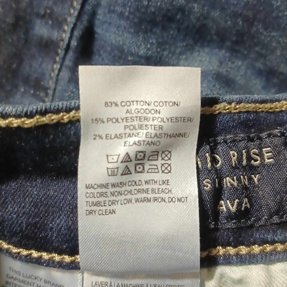 10111...Lucky Brand Skinny Jeans Size 6/28 Regular, 9"Rise