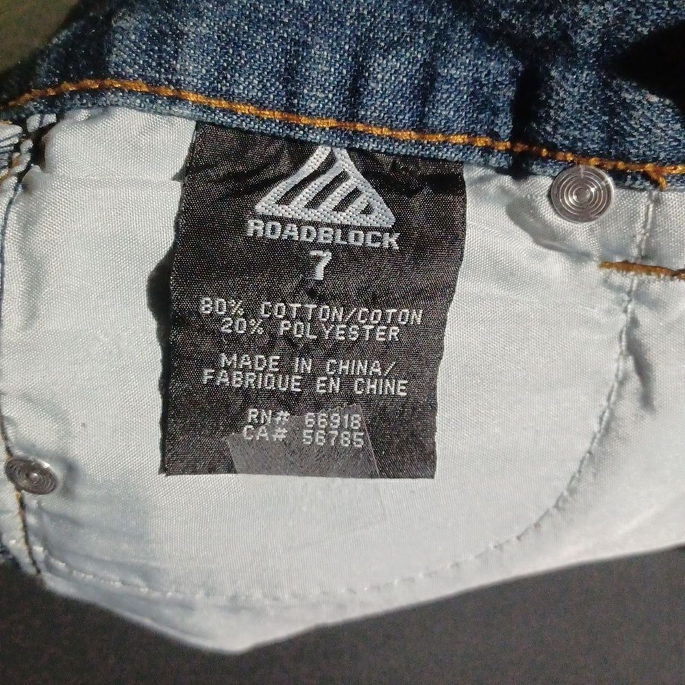 50893....RoadBlock Straight leg Jeans Kids Size 7
