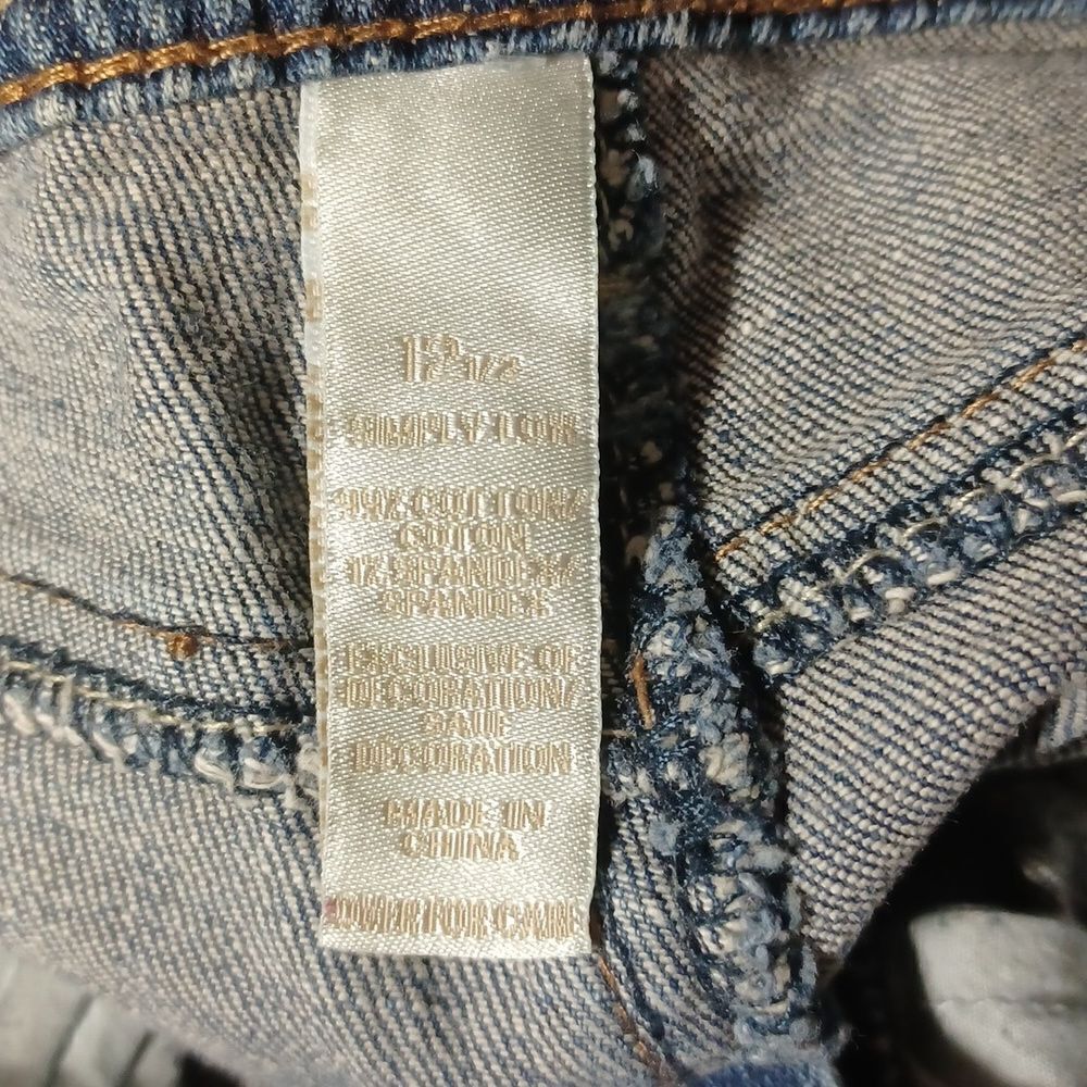 120814..Justice Bootcut Jeans Size Jr. 12 1/2, W26" 26"Inseam 8"Rise