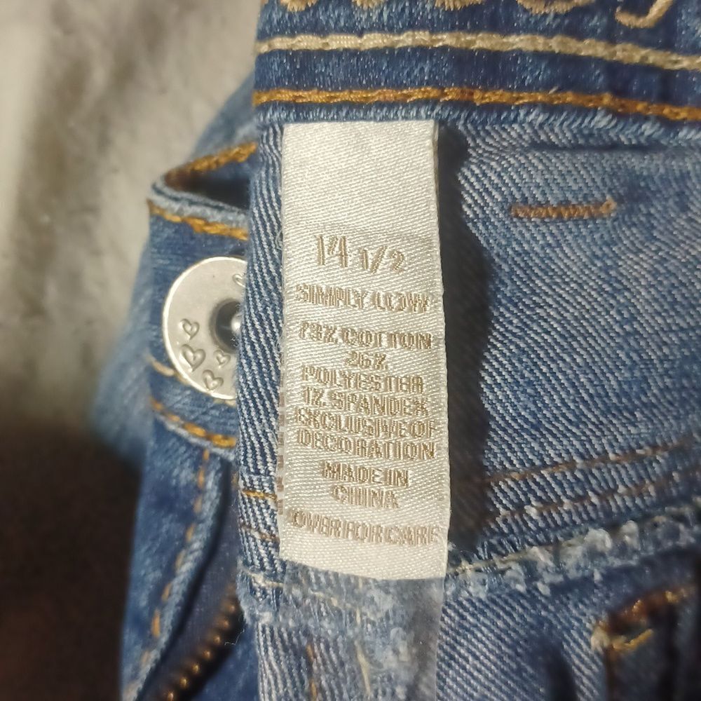 512919..Justice Skinny Jeans Size 14 1/2