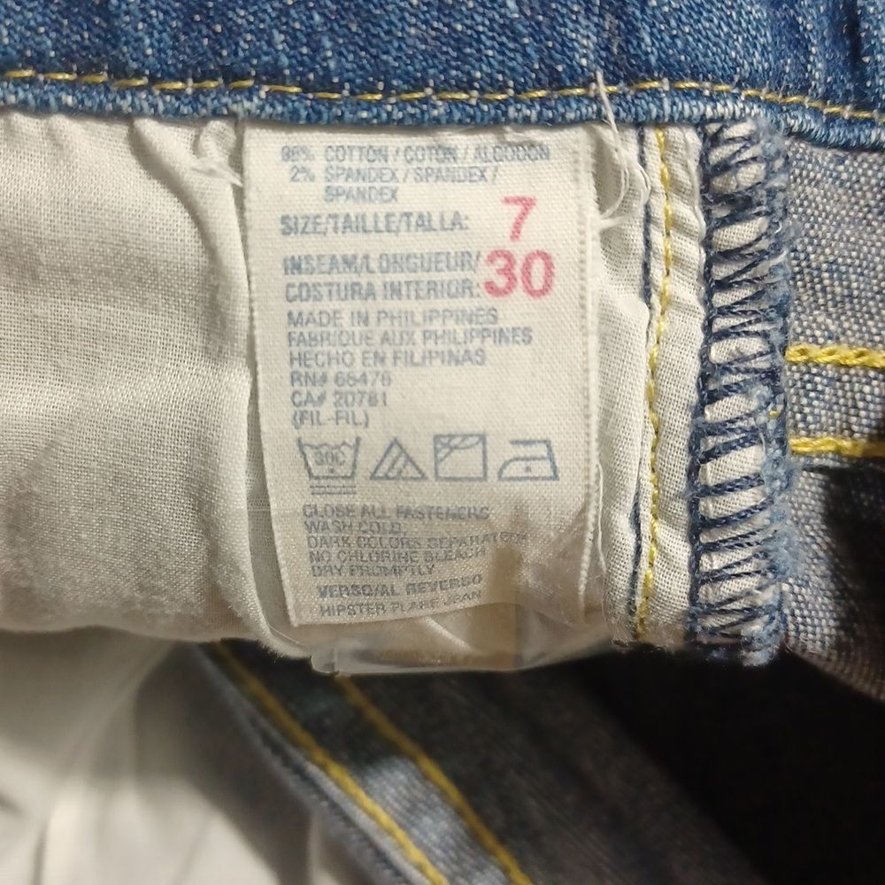 525816...Tommy Bootcut Jeans Size 7/30 W29" 28"Inseam 9"Rise