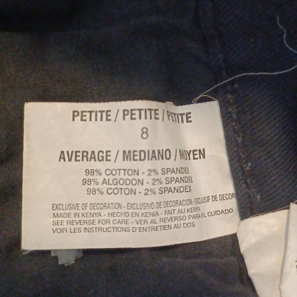 121015..Gloria Vanderbilt Straight Leg Black Jeans