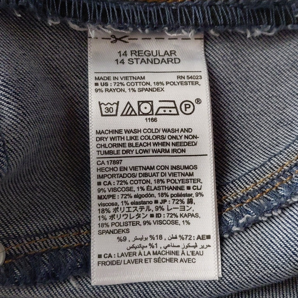 62856....Old Navy PullUp Skinny Jeans 14R, W30" 29"Inseam 10"Rise