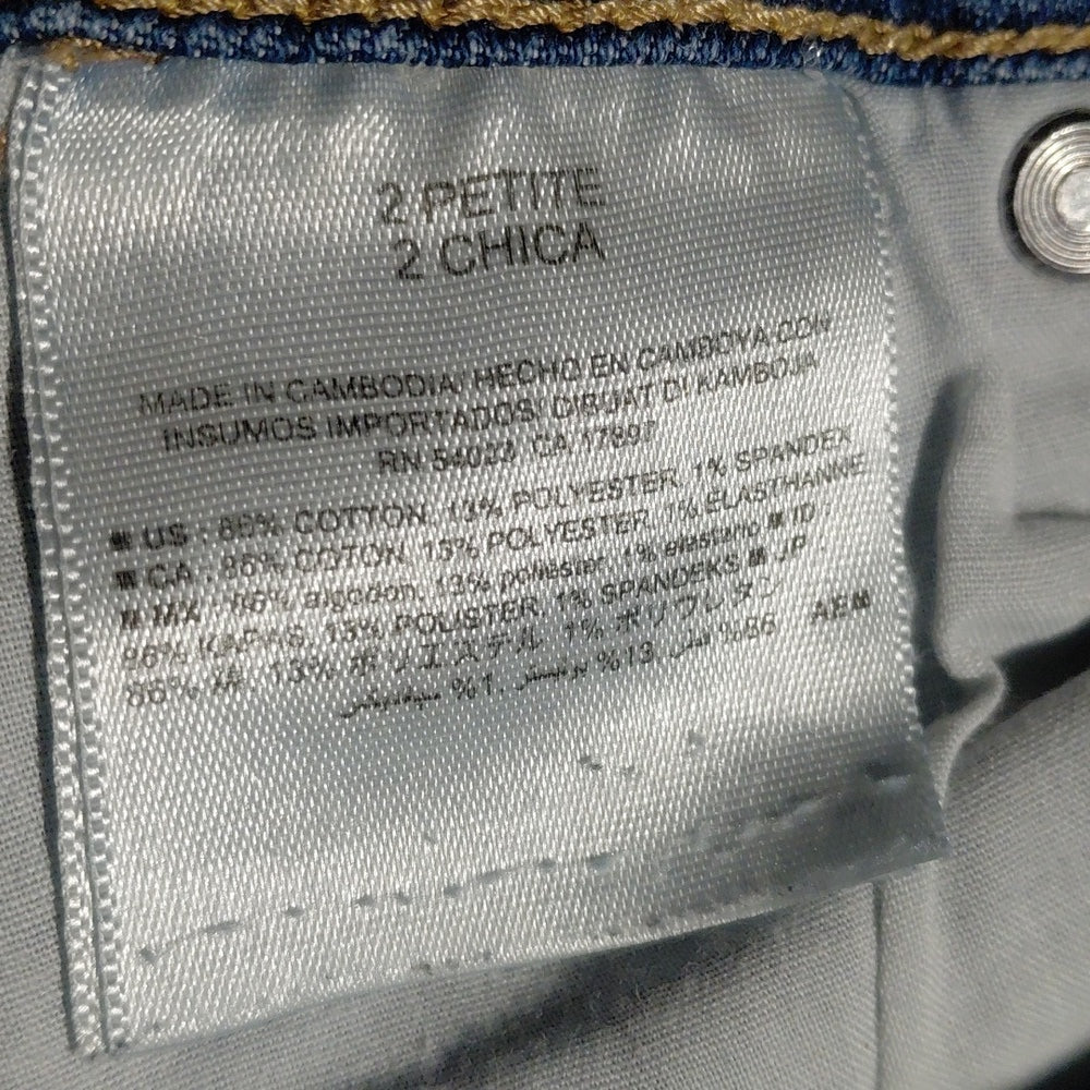 20289..Old Navy Bootcut Jeans Size 2P, W26" 26"Inseam 8"Rise