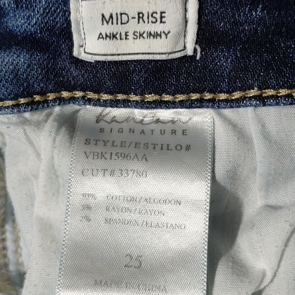 412618....Kancan Skinny Jeans Size 25, W24" 23"Inseam 8"Rise