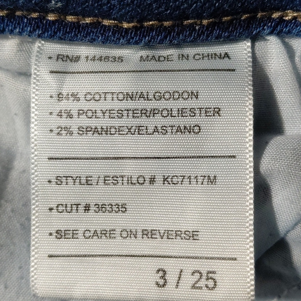 652134...Kancan Skinny Jeans Size 3/25, 27"Inseam 9"Rise