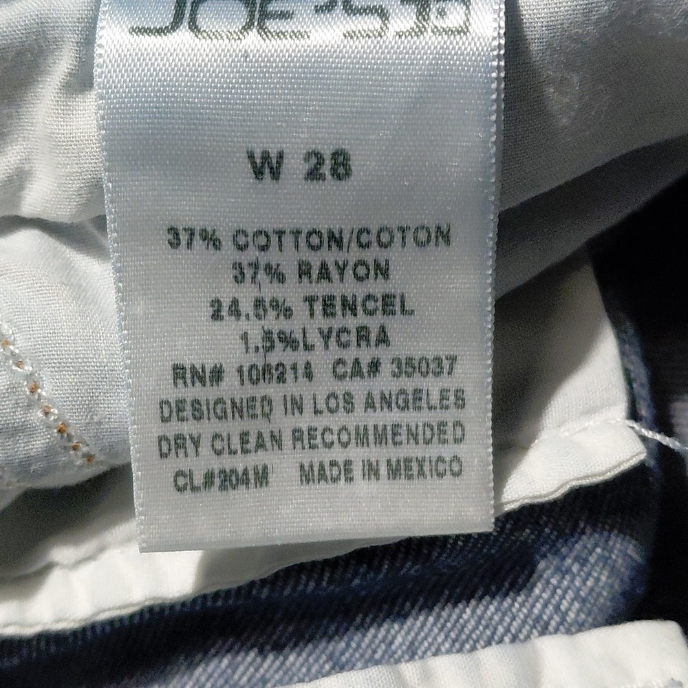 4188...Joe's Skinny Jeans Size W28, 25"Inseam 8 1/2"Rise