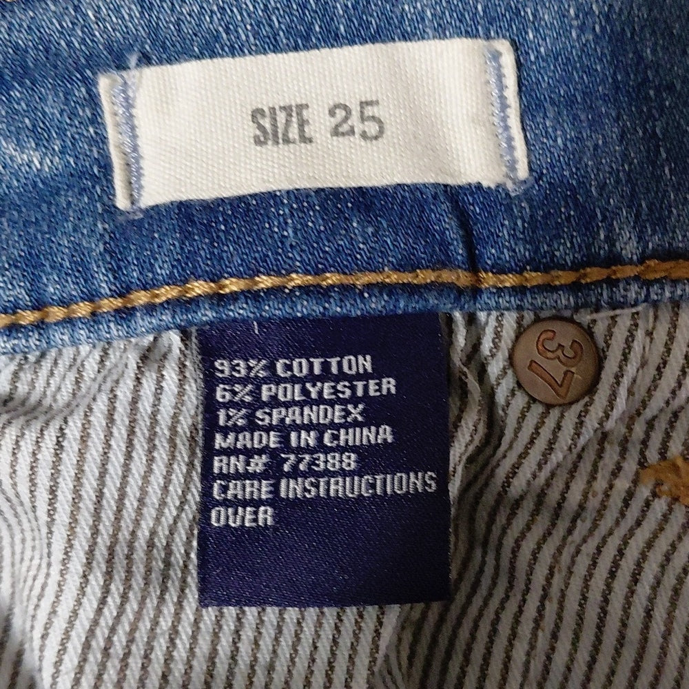 8121.....Madewell Skinny Jeans Size 25, W24" 26"Inseam 7"Rise