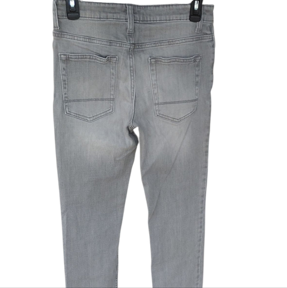 8220....Boys Cat&Jack Gray Distressed Jeans Size 14