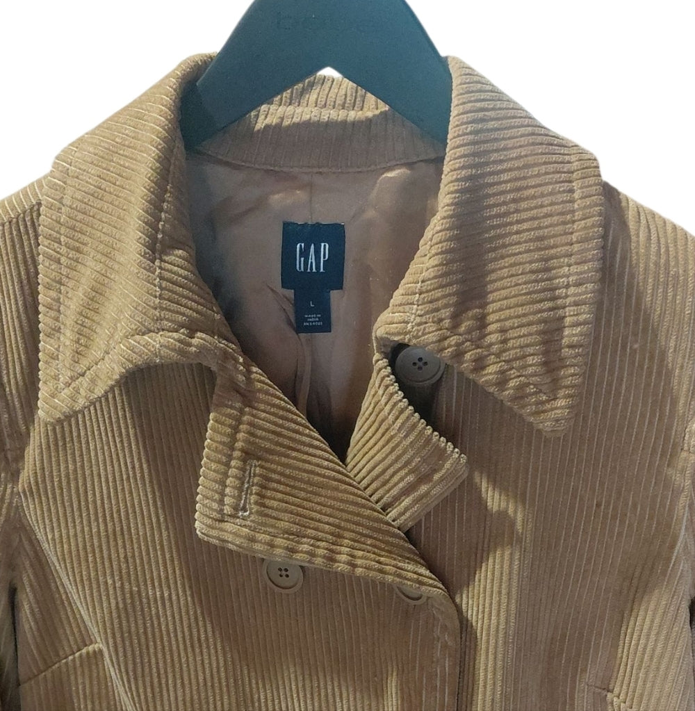 GAP Women's Brown Corduroy Utility Jacket Size Large