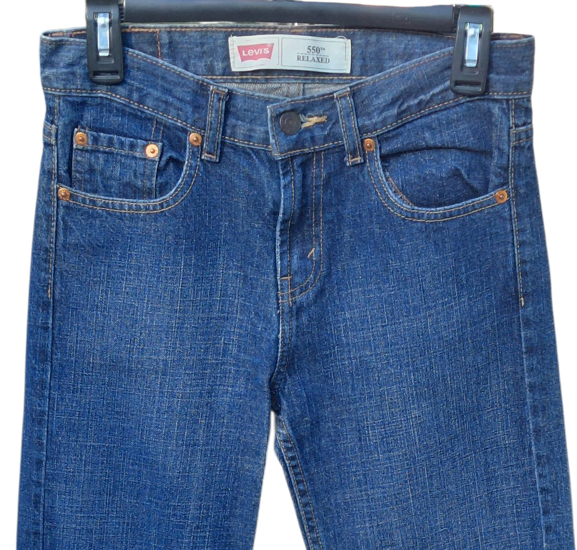 427416....Boys PRE-OWNED Levi's 550 Straight Leg Jeans Size 14R W27 L27 Juniors