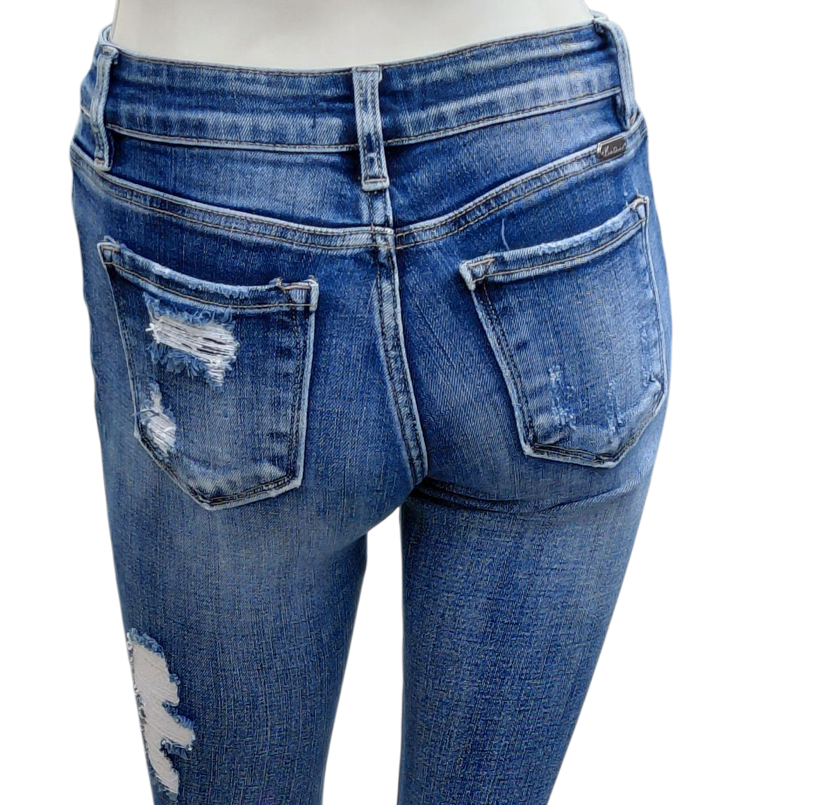 412618....Women's Preowned Kancan Skinny Jeans Size 25, W24" 23"Inseam 8"Rise