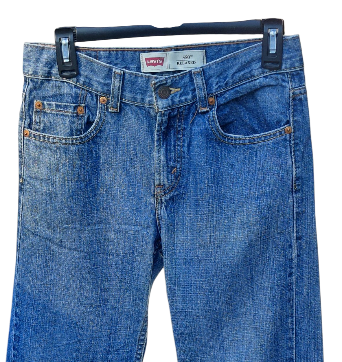 4279....Boys PRE-OWNED Levi's 550 Relaxed Straight Leg Jeans Size 14Reg Juniors W27 L27