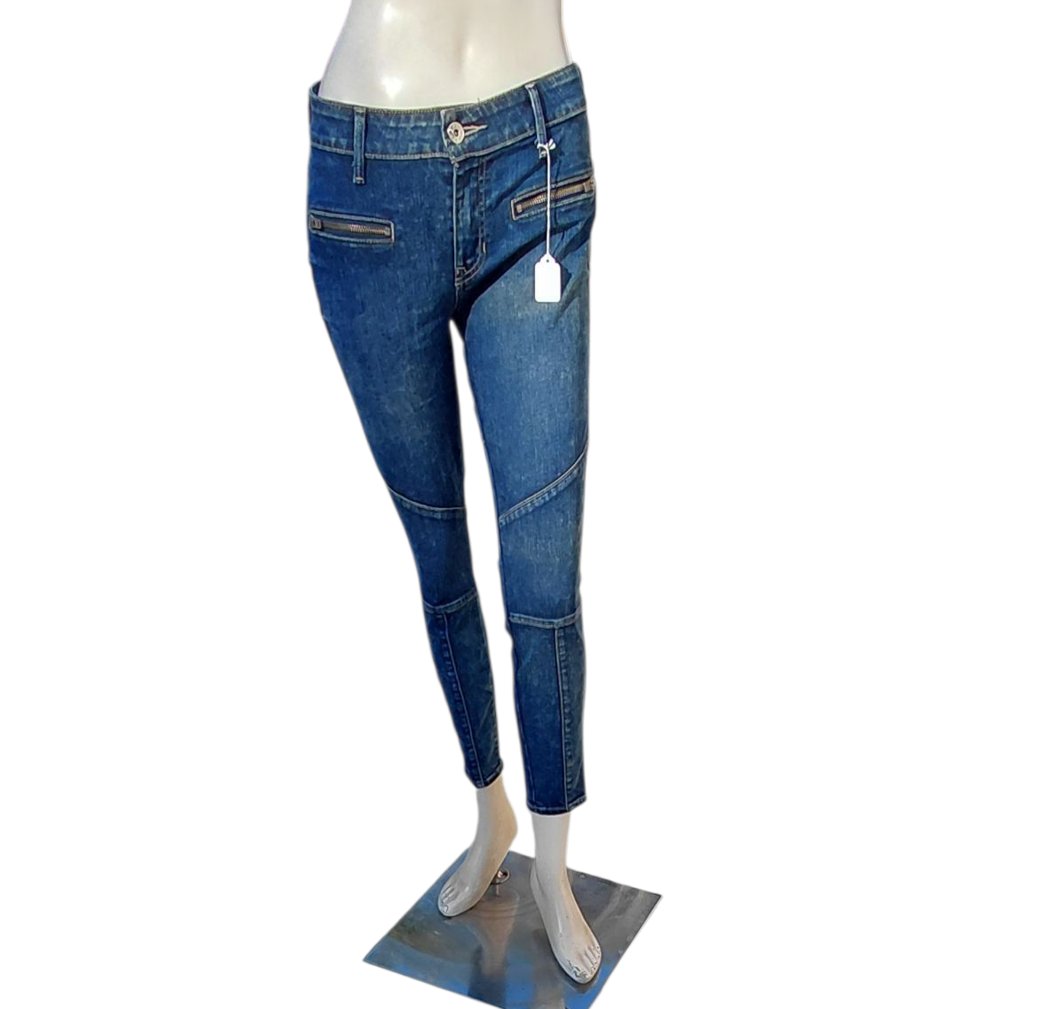 4183.....Women's Preowned by Guess Skinny Jeans Size 26, 25" Inseam 8" Rise