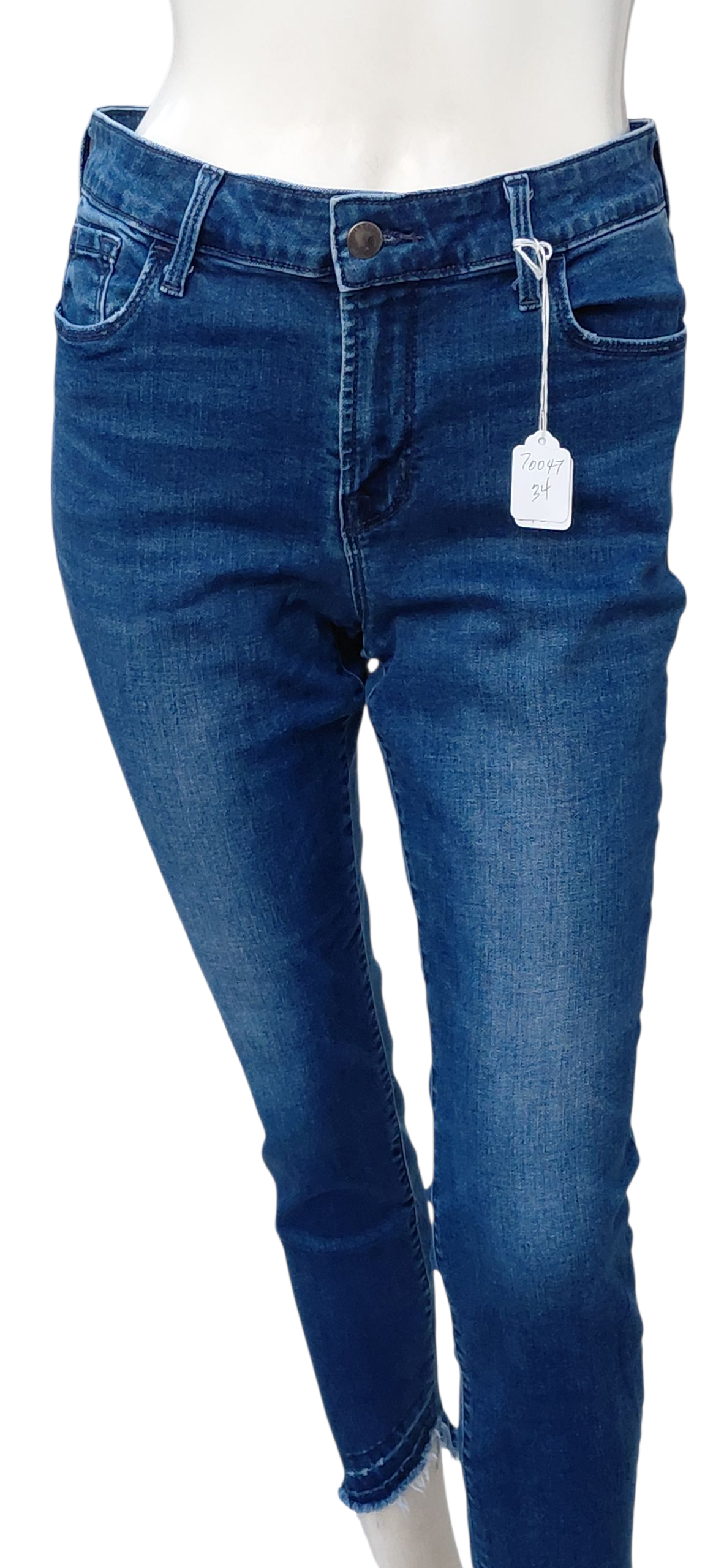 7004734....Women's Preowned Navy Rockstar Skinny Jeans Size 10, W29" 25"Inseam 9"Rise