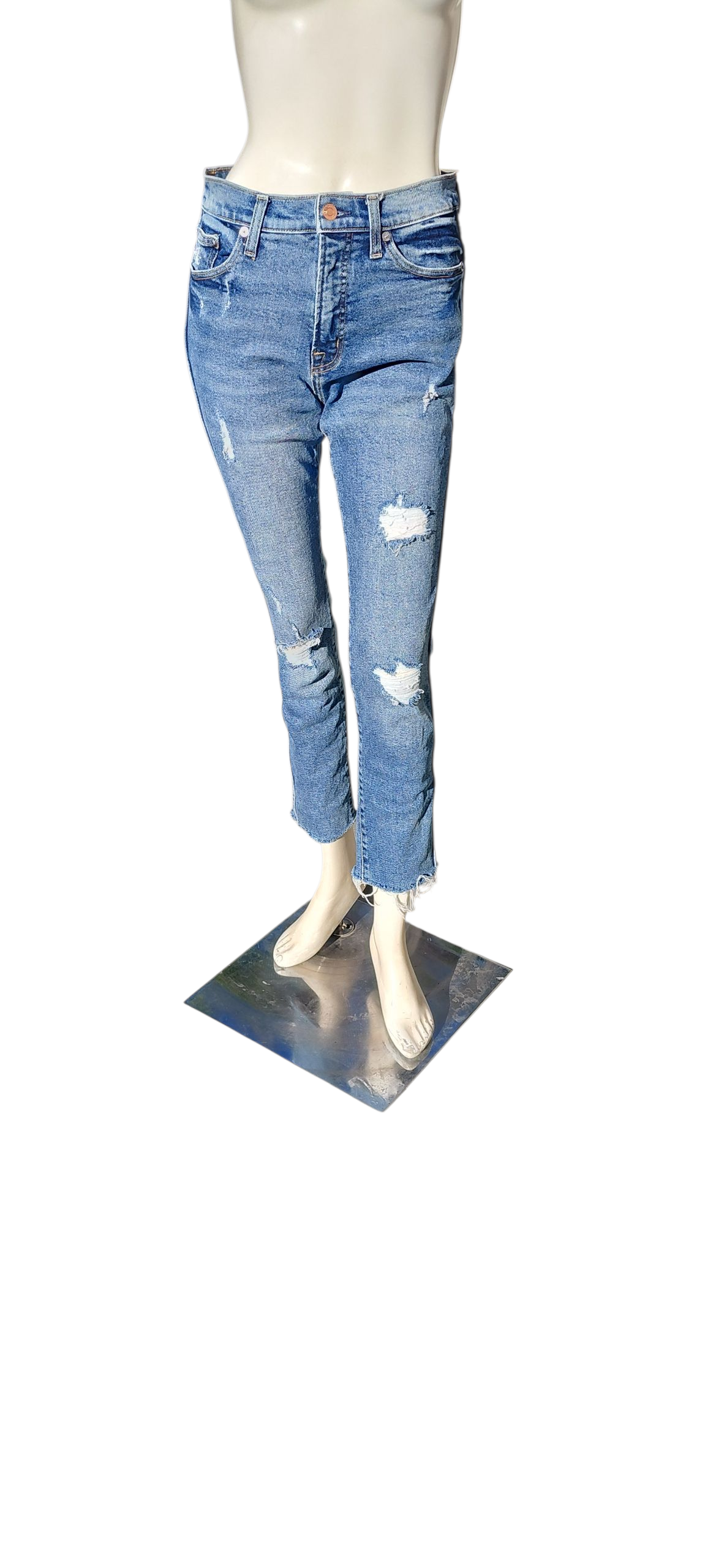 Sku 9317 Women's Preowned Gap1969 High Rise Slim Straight Jeans Size 29