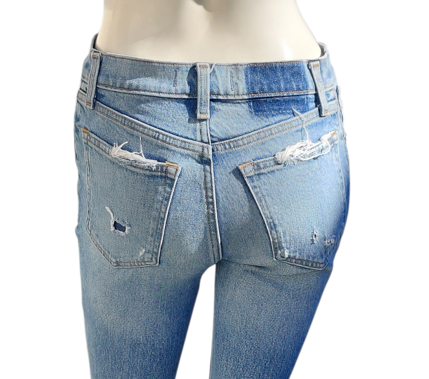 671444...Abercrombie High-Rise Skinny Jeans Size 24/00, 9 1/2" Rise