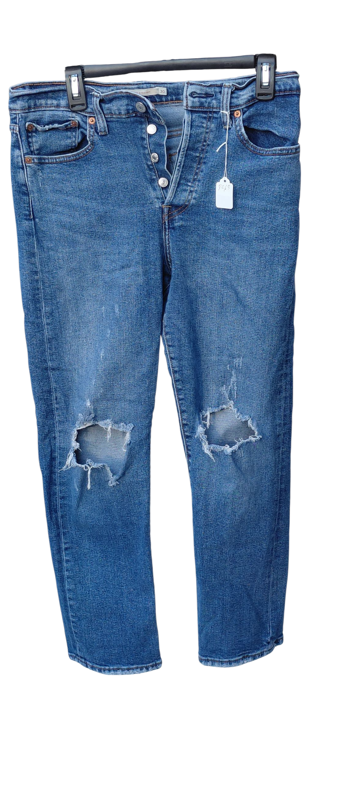 8263.....Women's Preowned Wedgie Straight Leg Jeans Size 30
