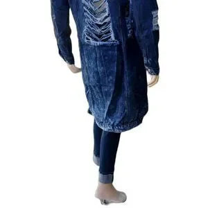 Thrill Long Jean Jacket Size Medium