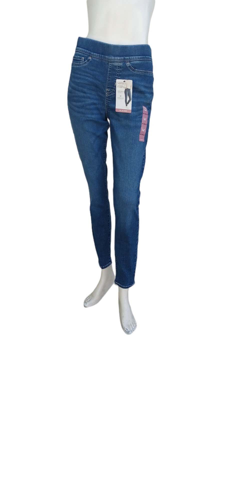 593735....New Signature Levi Strauss Pull-On Skinny Jeans Size 6M