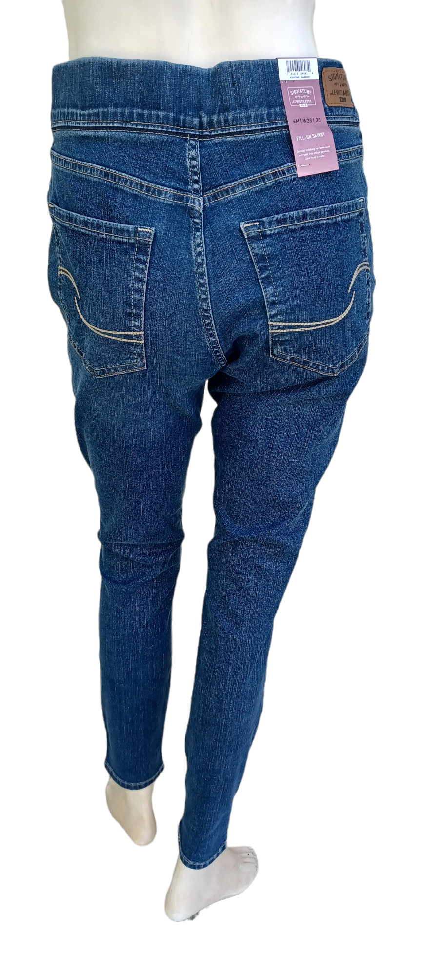 593735....New Signature Levi Strauss Pull-On Skinny Jeans Size 6M