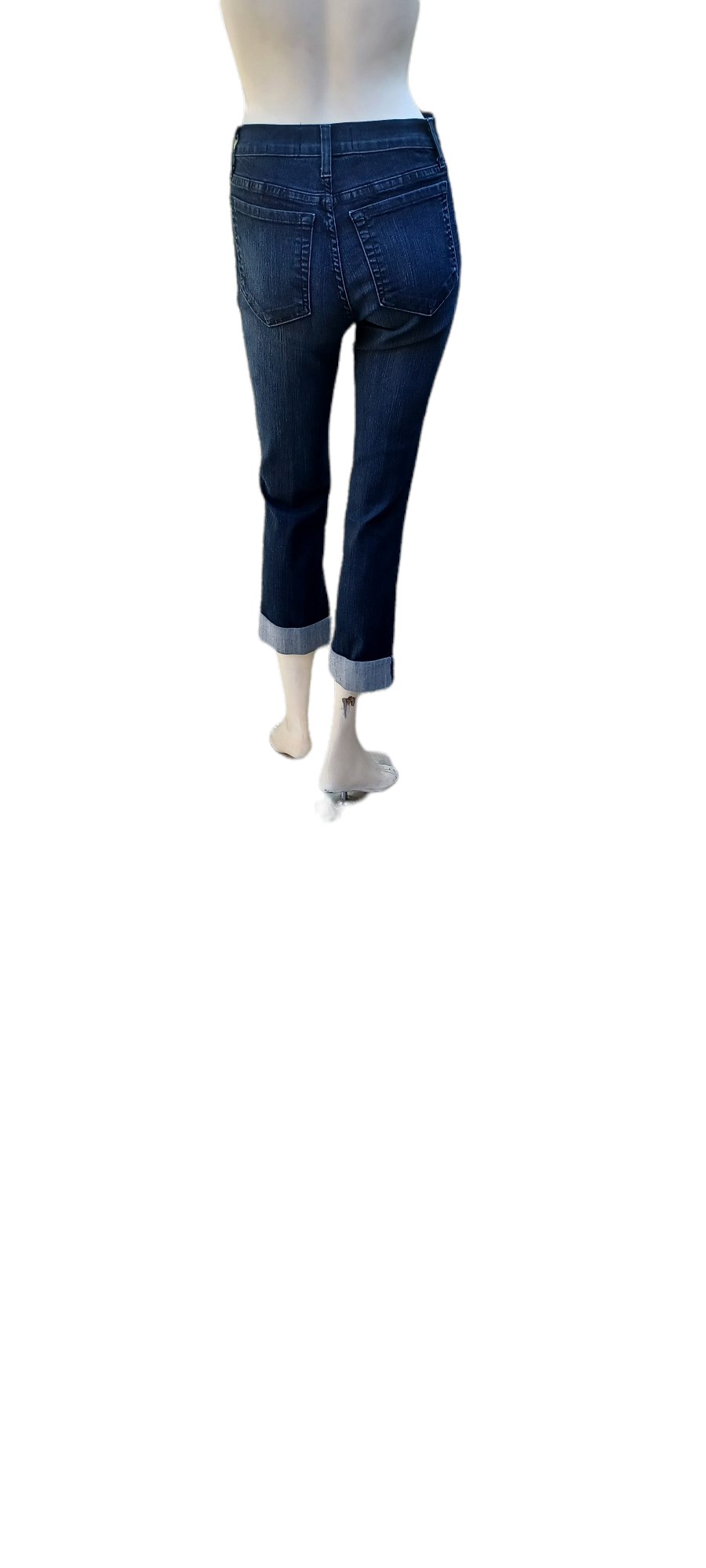 Sku 51924...Preowned NYDJ Straight leg Cuffed Jeans Size 0