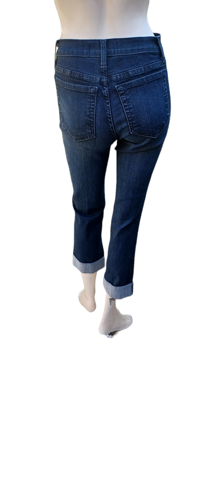 Sku 51924...Preowned NYDJ Straight leg Cuffed Jeans Size 0