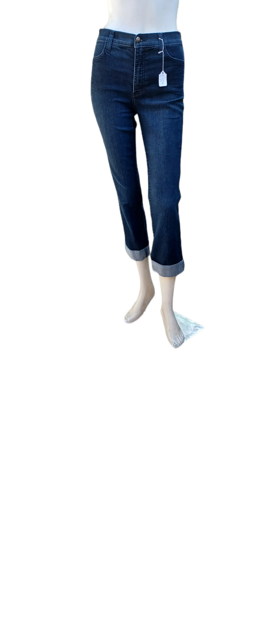 Sku 51924...Preowned NYDJ Straight leg Cuffed Jeans Size 0