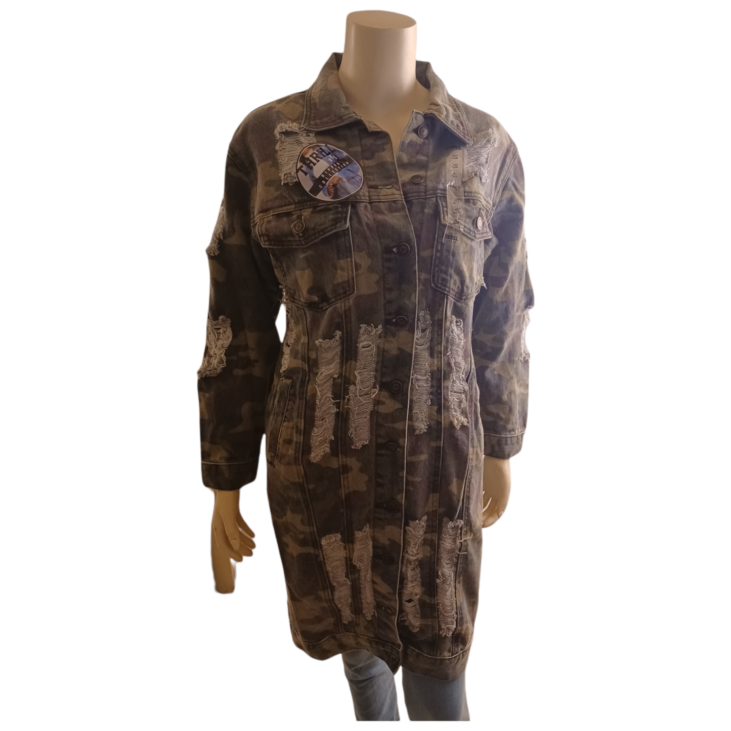 Thrill Ripped Collection Long Jacket
