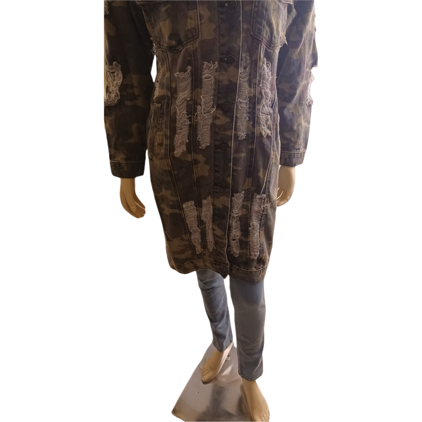 Thrill Ripped Collection Long Jacket