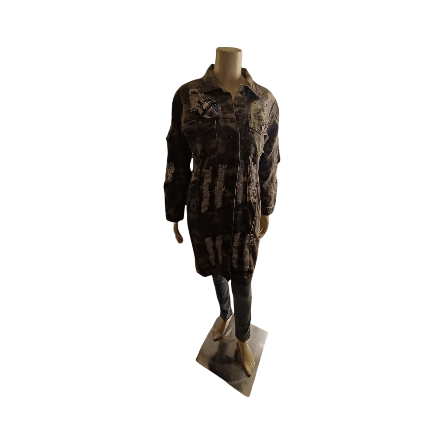 Thrill Ripped Collection Long Jacket