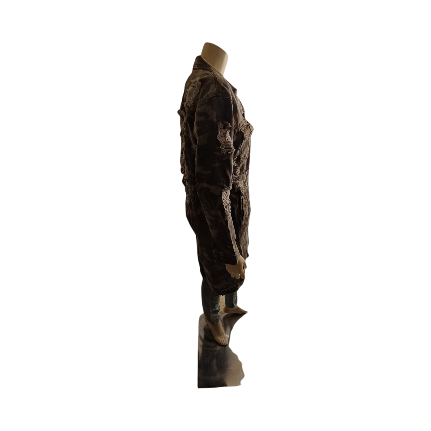 Thrill Ripped Collection Long Jacket