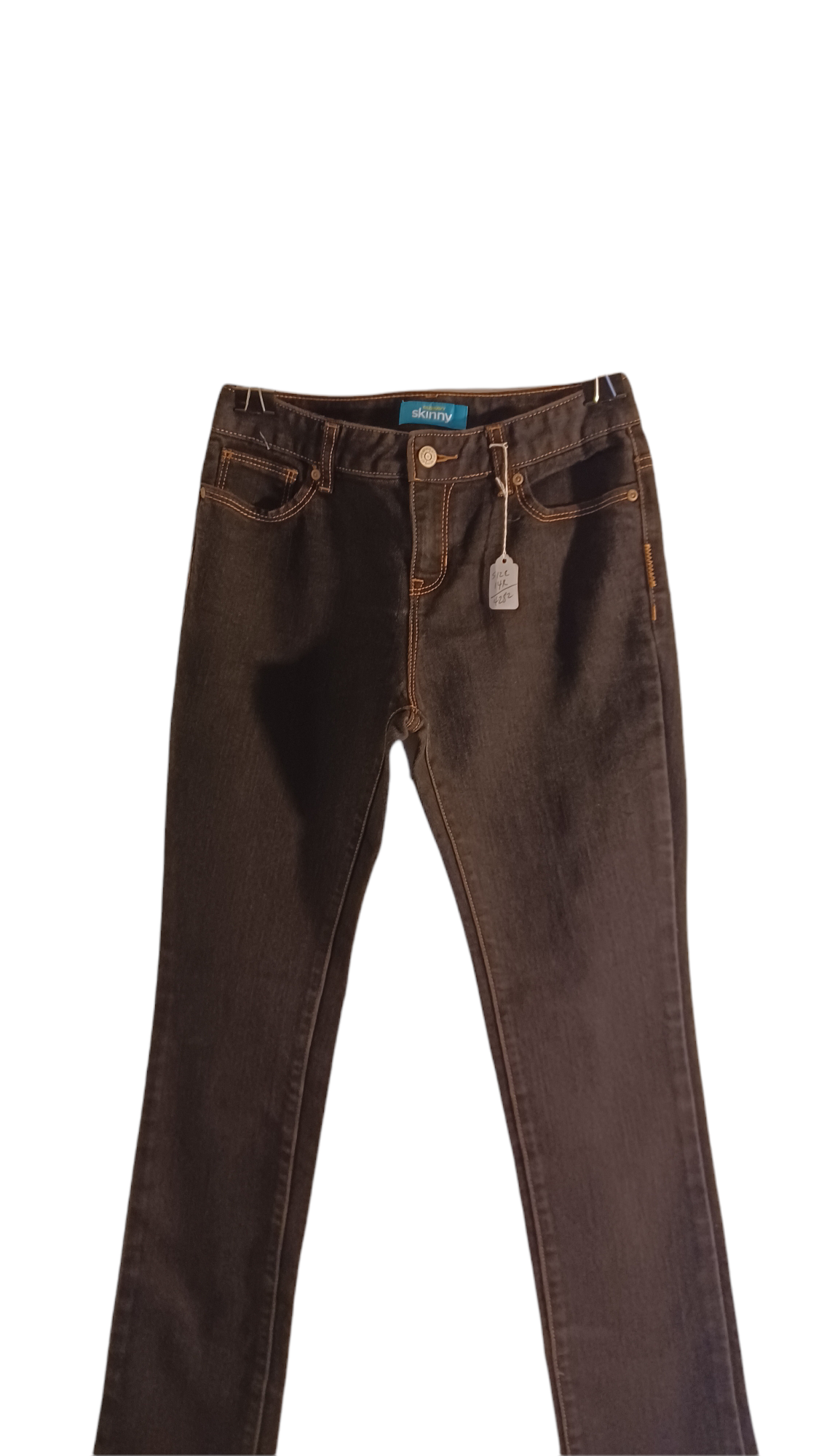 Sku 42825...Preowned Girls Old Navy Black Skinny Jeans Jr. Size 14R