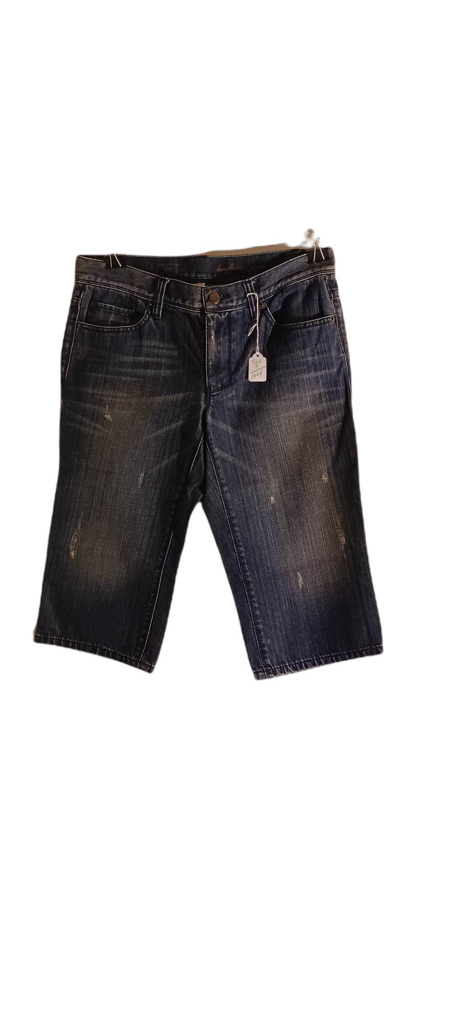 Sku 10649 PRE-OWNED....Loft Boyfriend Crop Jeans Size 2