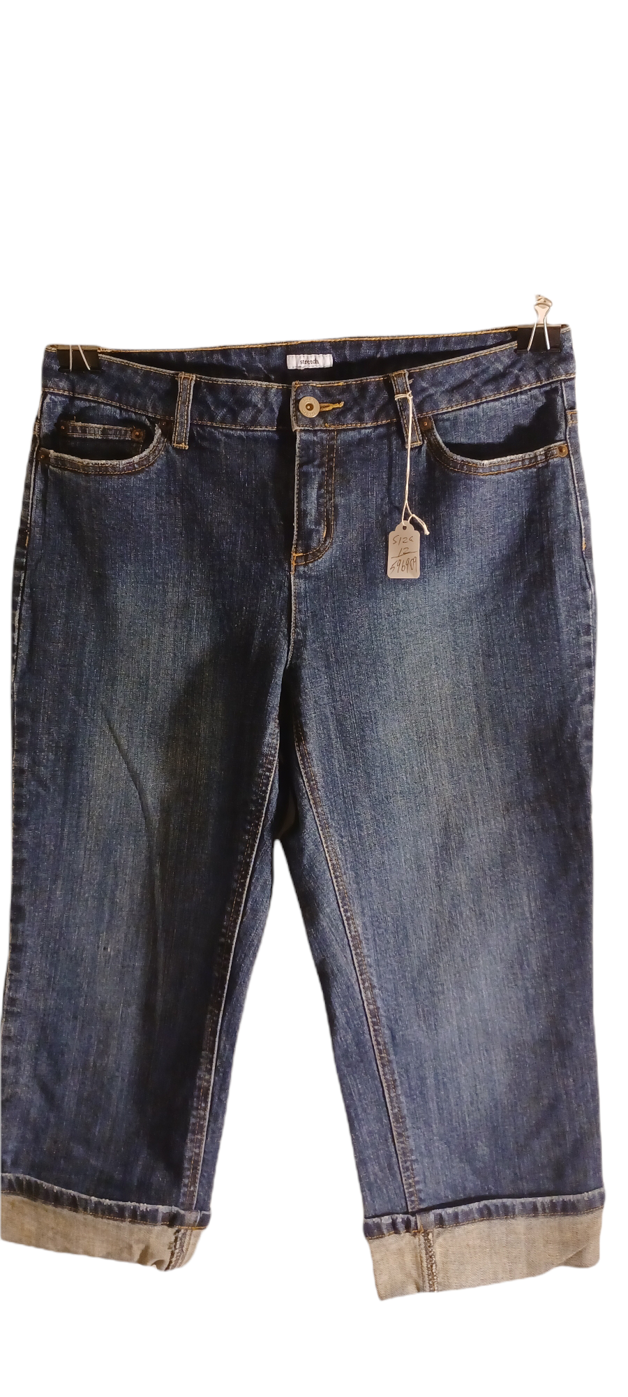 Sku 59699 PRE-OWNED....Liz&Co. Crop Jeans Size 12