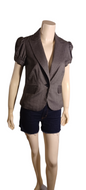 Preowned....Apt.9 Ladies Gray Lapel Fitted Jacket Size 6