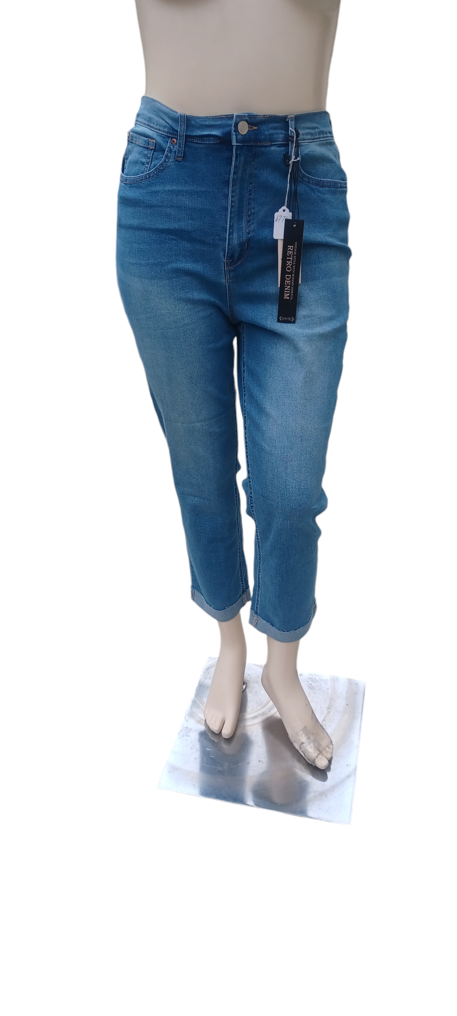 Sku 677636...Nanette Lepore Super High Rise Straight Leg Jeans Size 14