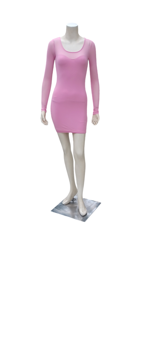 Sku B33 NWT-Material Girl Curve-Hugging Bodycon Dress Pink Size XS