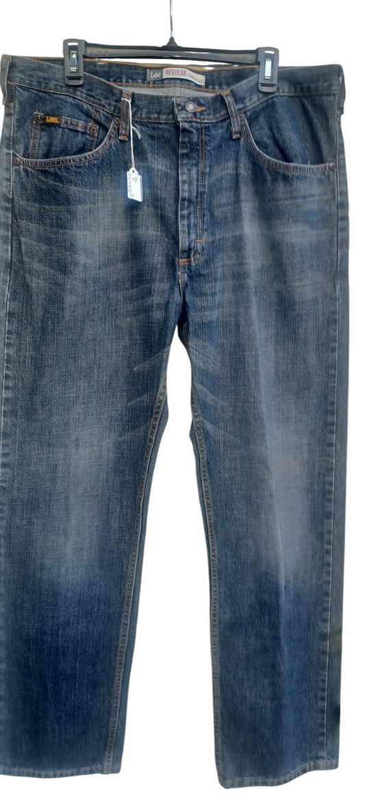 589121...Preowned Mens Lee Premium Straight Leg Jeans Size 38x32