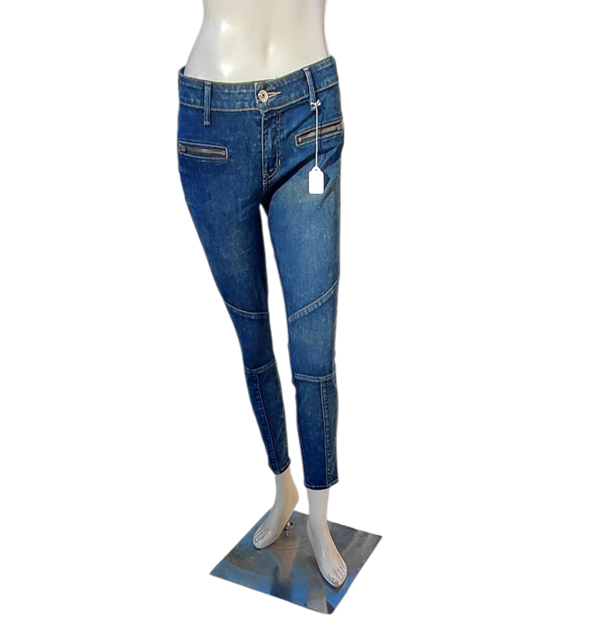 4183.....Women's Preowned by Guess Skinny Jeans Size 26, 25" Inseam 8" Rise